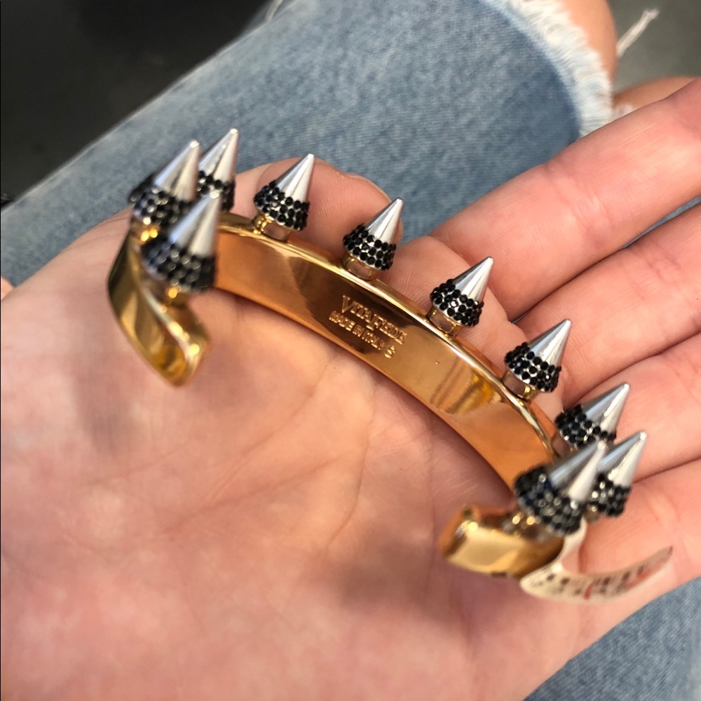 VITA FEDE BABYLON TWO-TONE CRYSTAL SPIKE CUFF - Picture 5 of 5